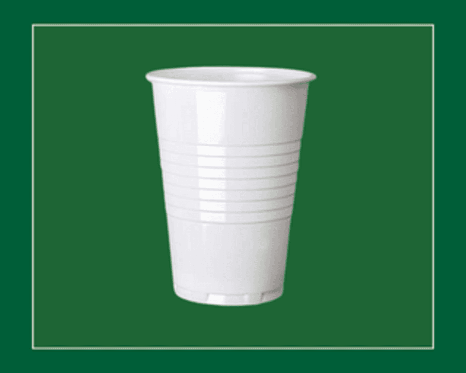 7oz Tall White Plastic Non-Vending Drinking Cups 