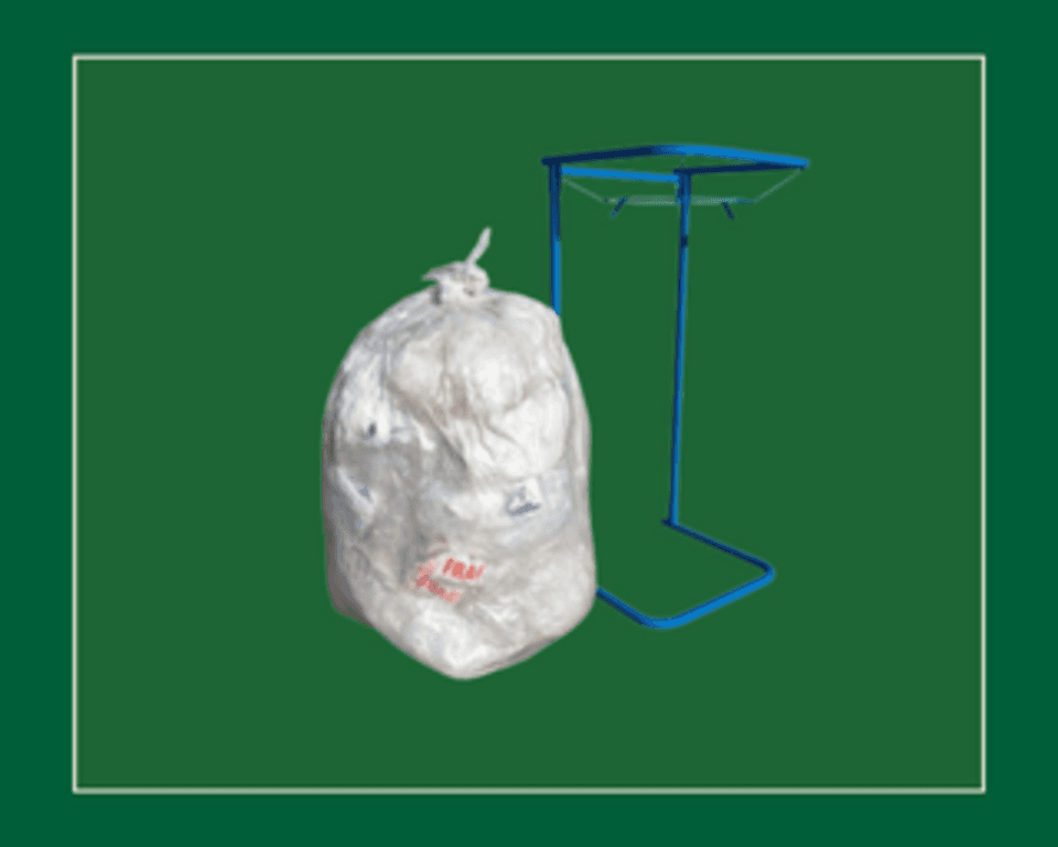 Heavy Duty Bag Stand Refuse Sack With Tie Handles