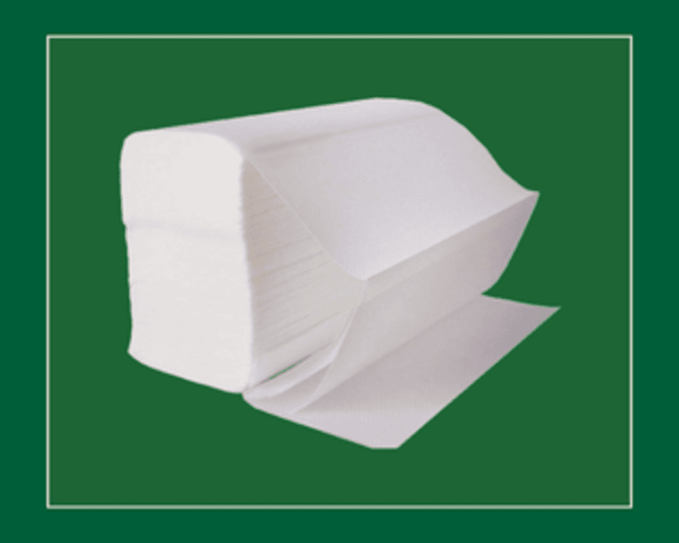 White V-Fold Hand Towels 2-Ply