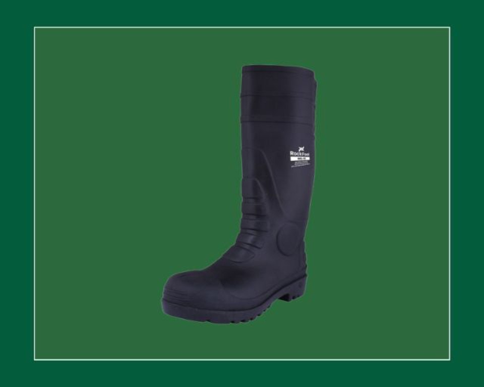 Tough Black PVC Wellington Safety Boots