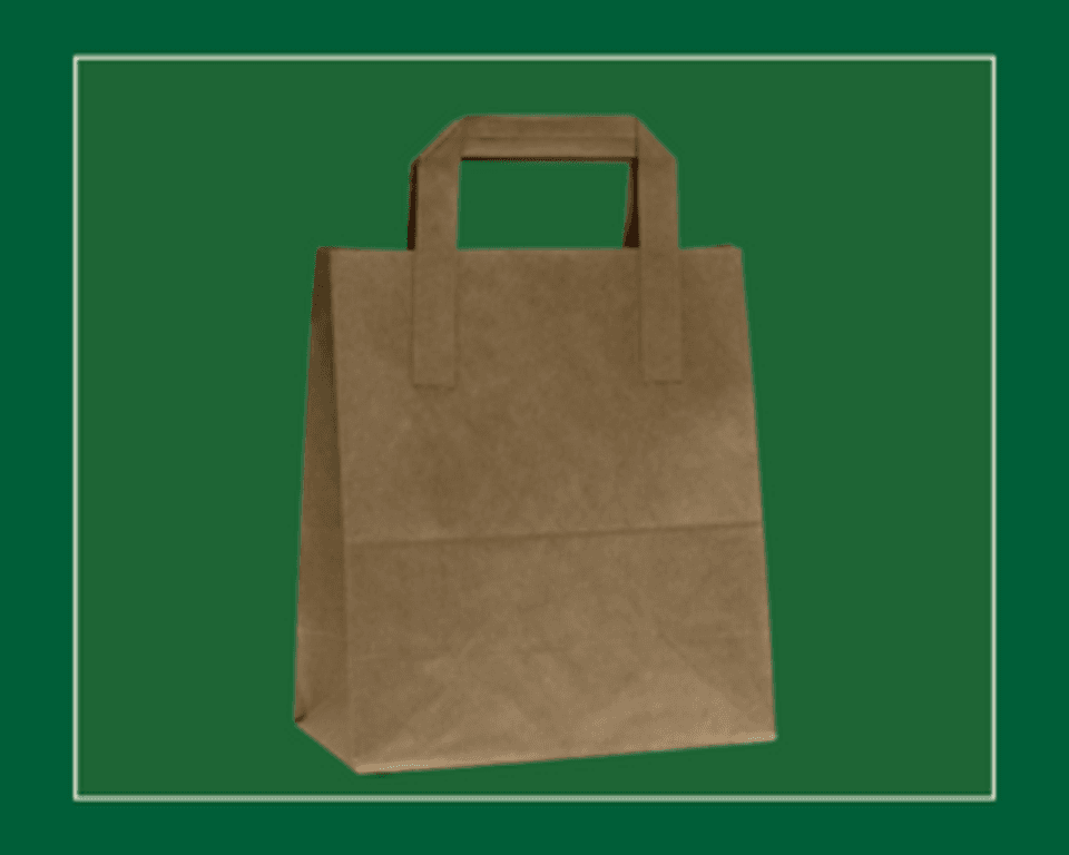Medium Brown Kraft Handle Takeaway Bags