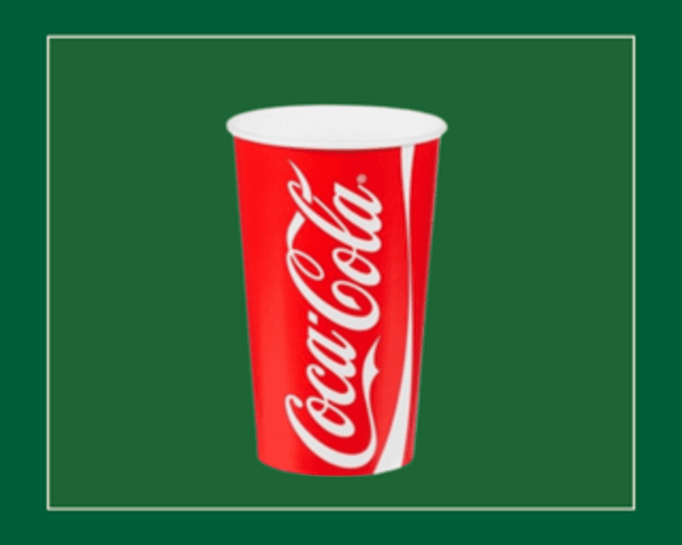 16oz Coca-Cola Paper Drinking Cups 