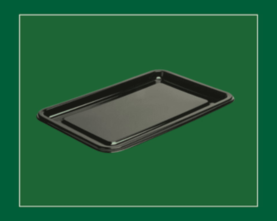 Medium Black Plastic Sandwich Platter Base 