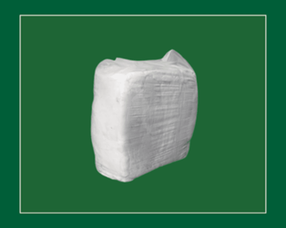 Industrial White Towelling Rags