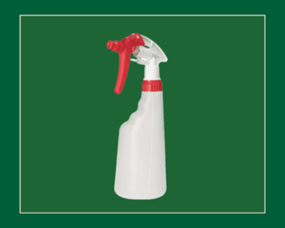 Red Hand Spray Bottle and Trigger