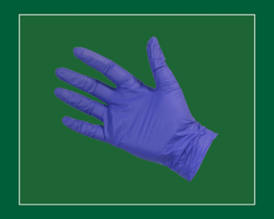 Blue Nitrile Disposable Gloves