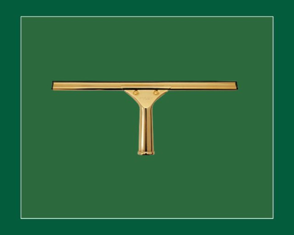 Brass Squeegee Channel, Rubber and Handle Complete 30cm