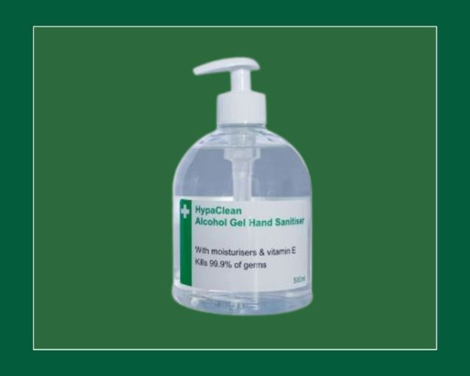 Alcohol Hand Sanitiser 500ml Pump Bottle