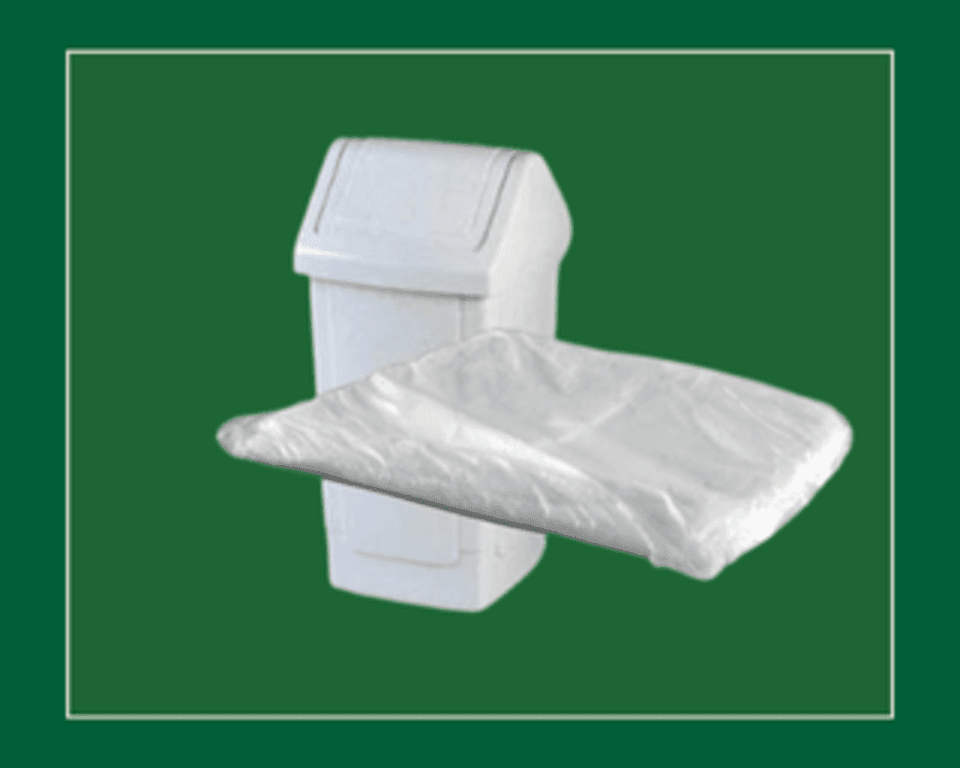 White High Density Swing Bin Liners 100g 13