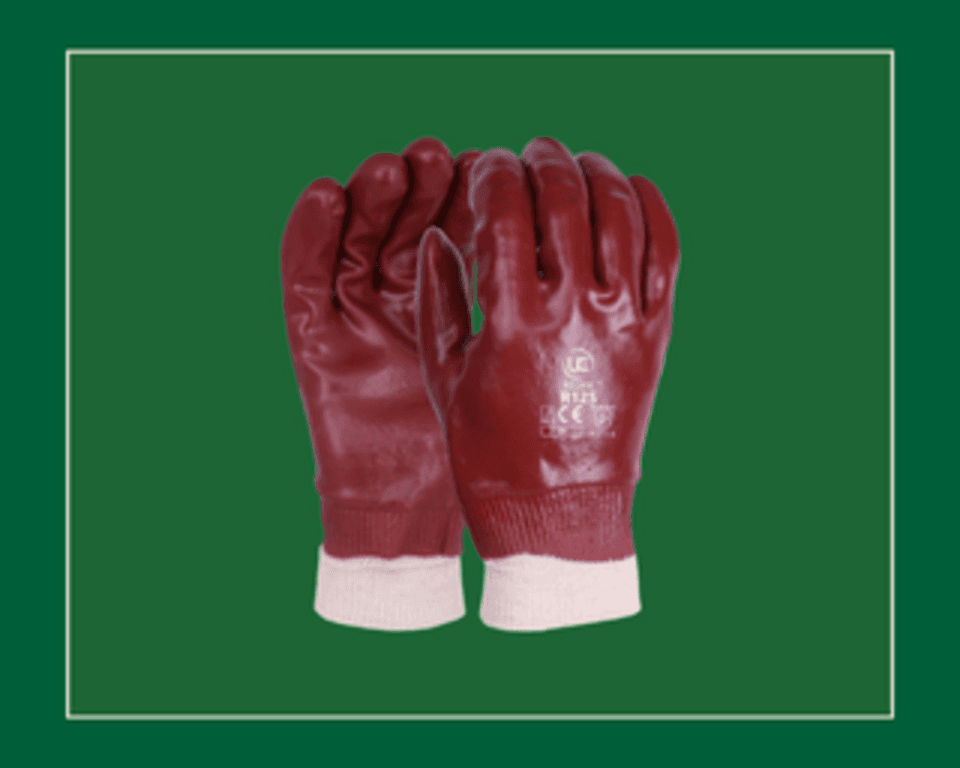 Red PVC Gloves