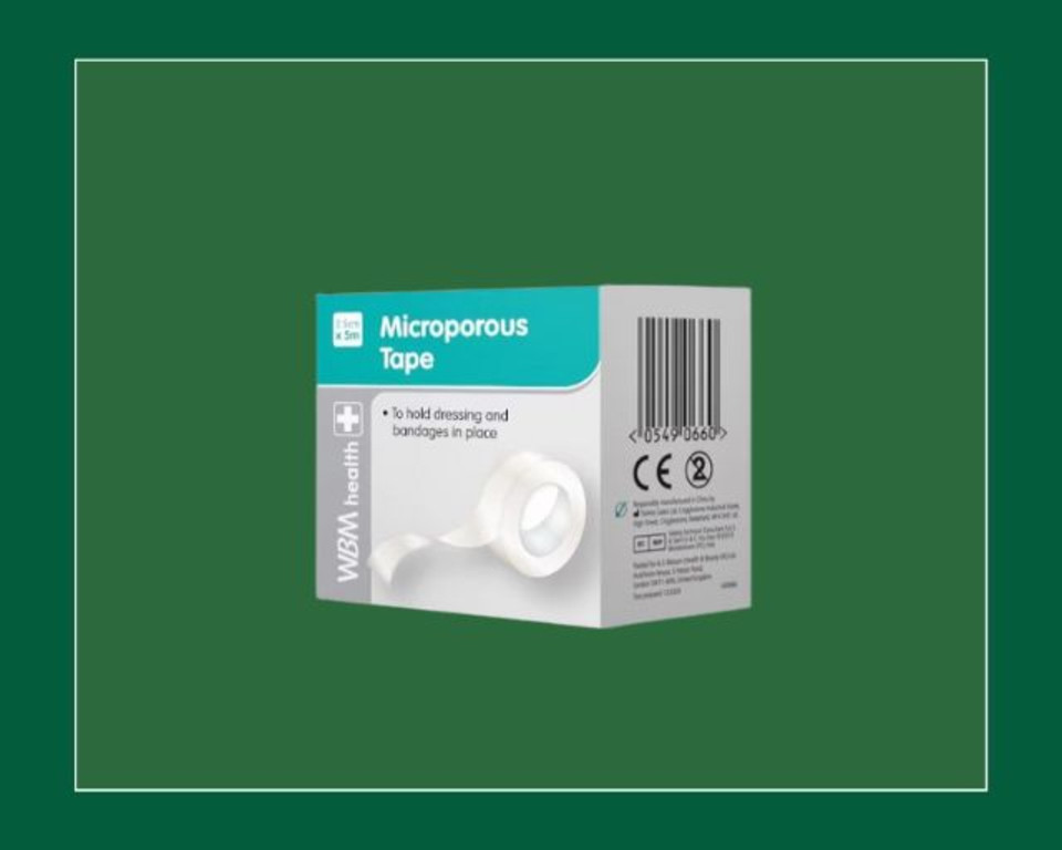 White Microporous Tape 25mm x 5m