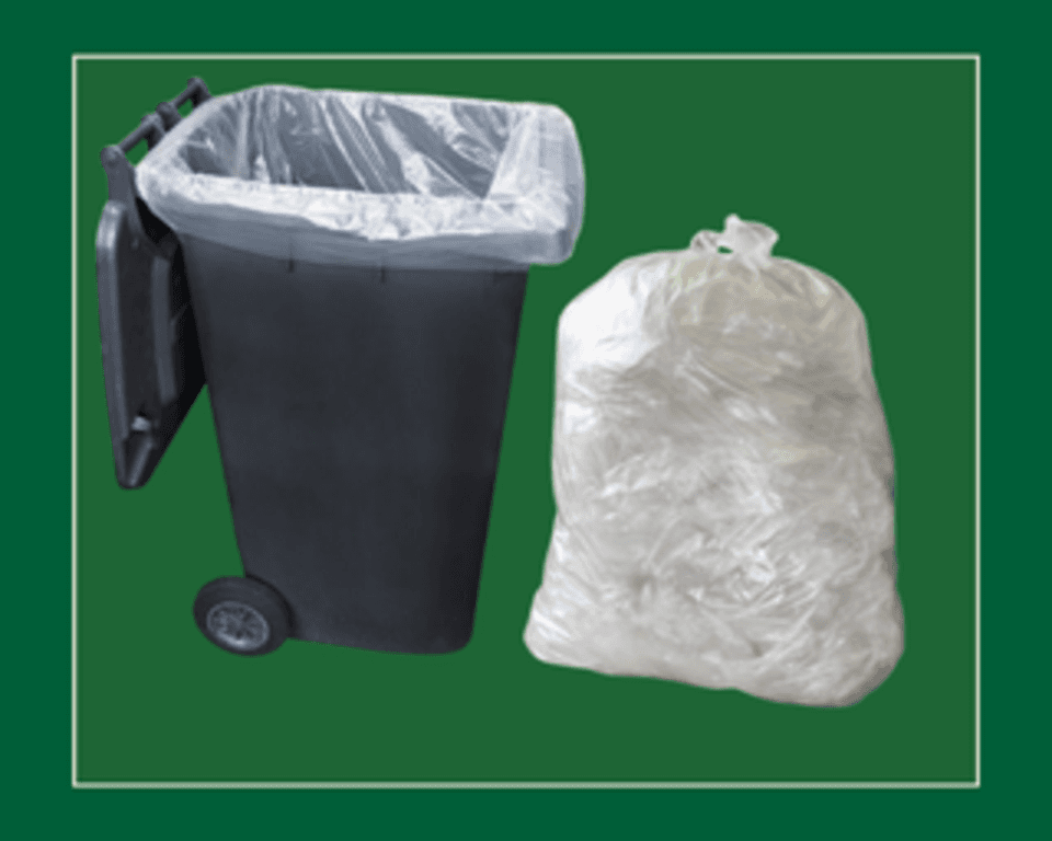 Clear Wheelie Bin Sacks 30