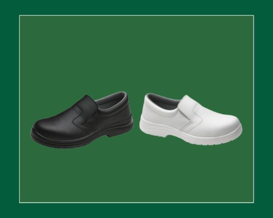 Black Safety Slip On Shoe