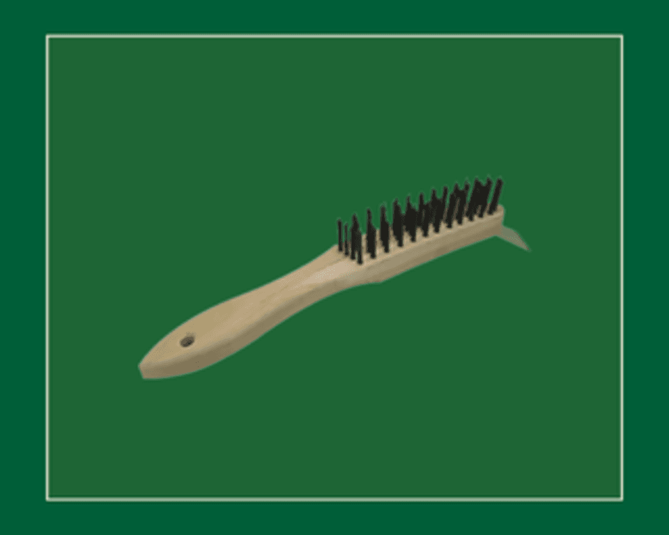 Wire Hand Brush Wooden Handle 