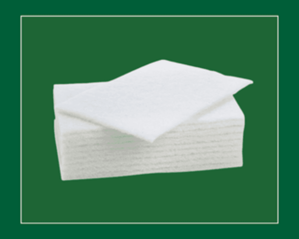 Large White Non Abrasive Scourer Pad