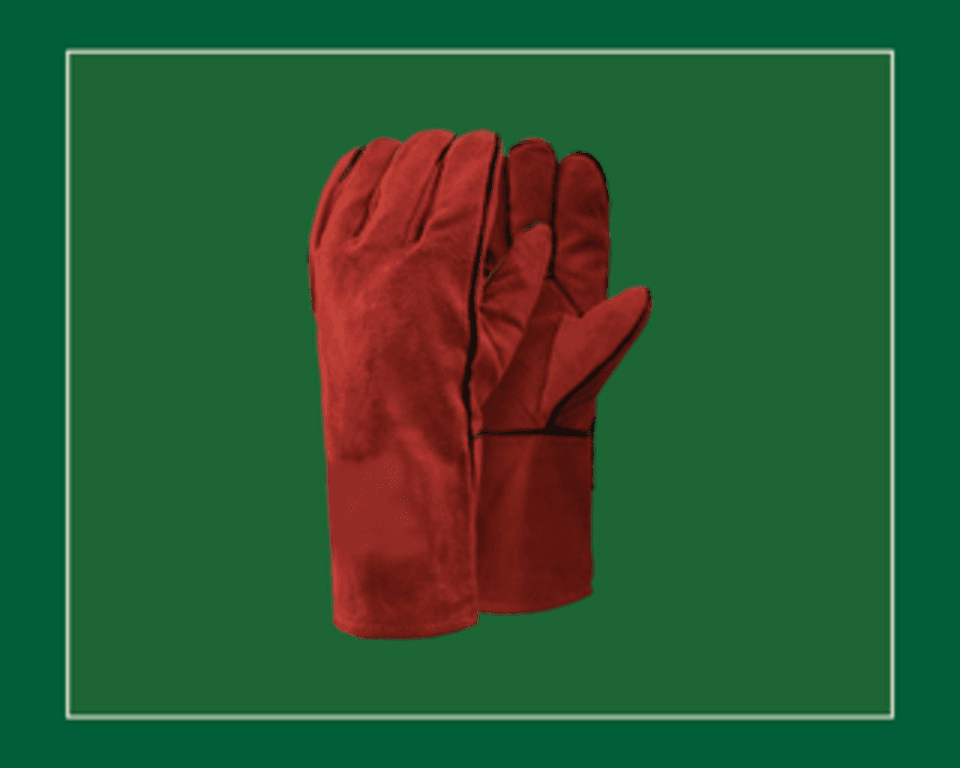 Red Welding Gauntlets