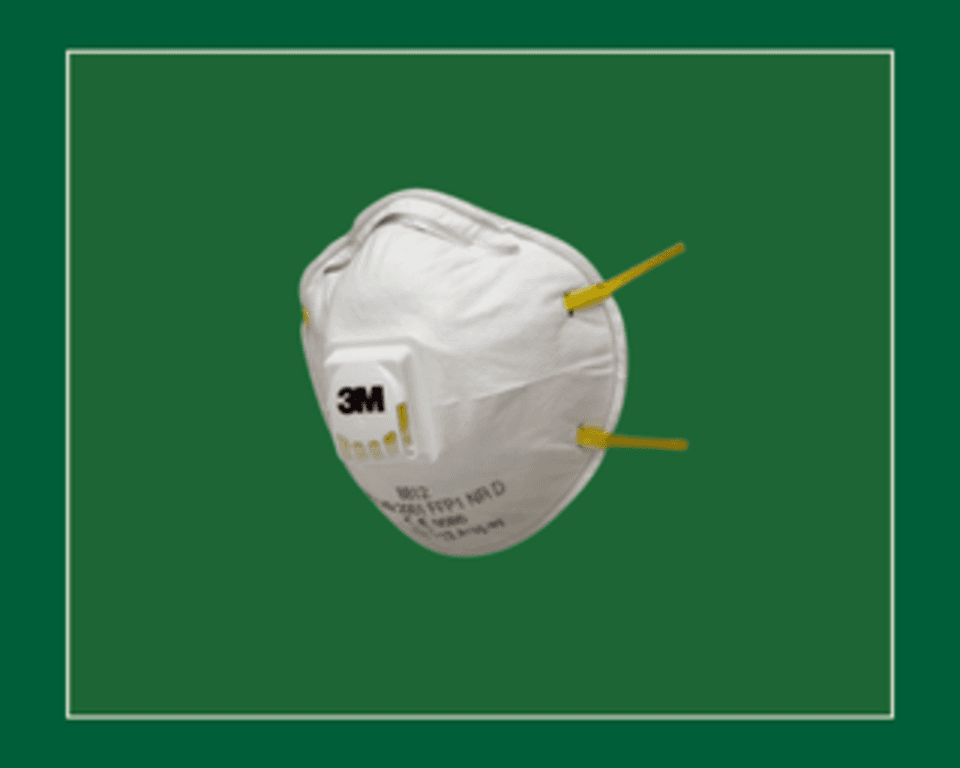 Dust Masks Respirator Valved 3M FFP1