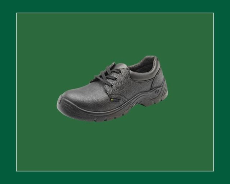 Black Steel Toe Cap Safety Shoe