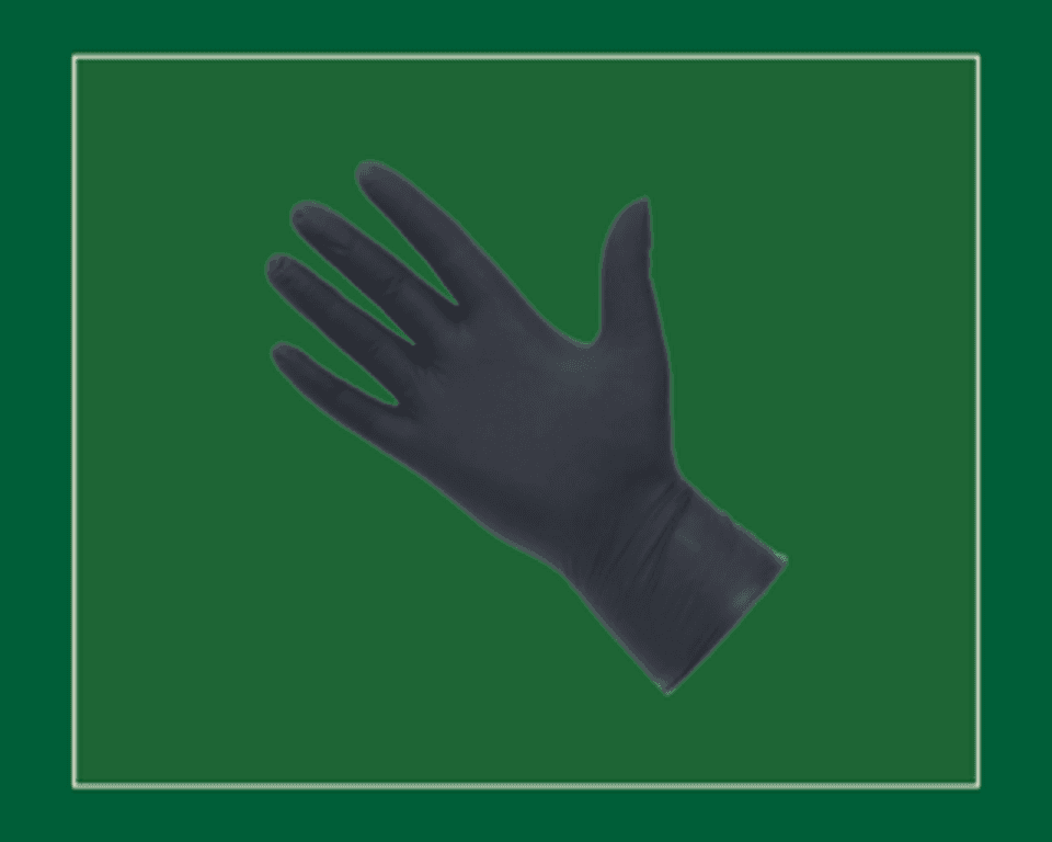 Black Nitrile Disposable Gloves